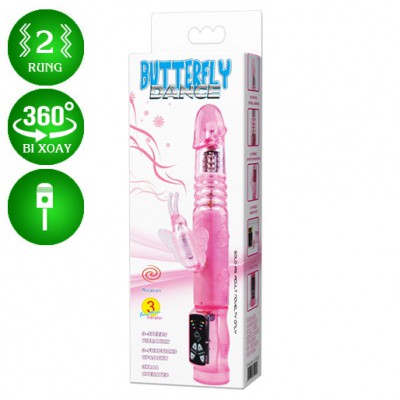 Dương vật giả Butterfly Dance rung thụt cao cấp