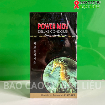 Bao cao su Power Men Long Shock Type hộp 12 cái tại Bạc Liêu