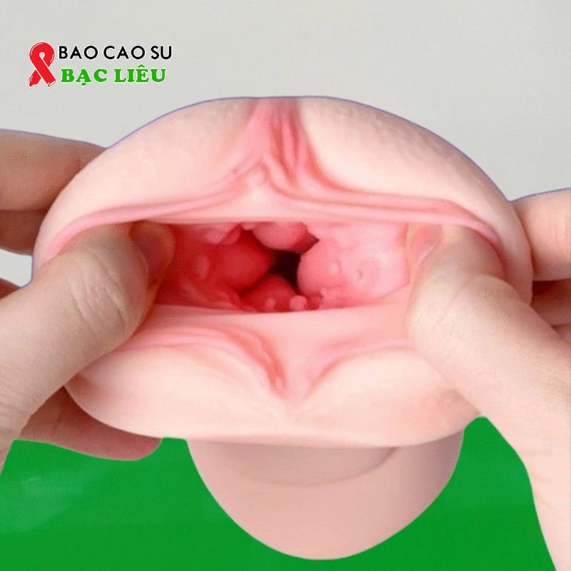 Âm Đạo Giả 2 Đầu Hình Miệng Và Âm Đạo – Silicone Siêu Mềm Mại | Tại Bao Cao Su Bạc Liêu