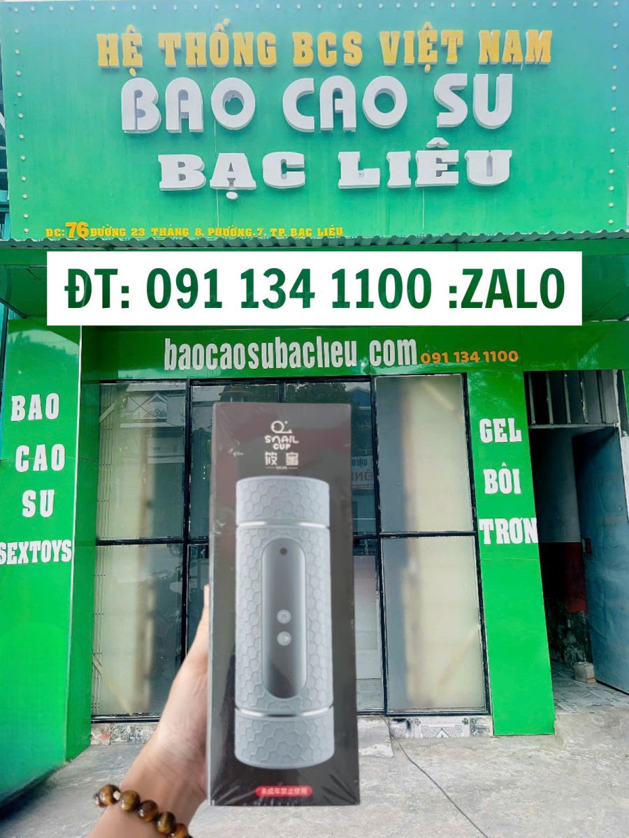 Âm Đạo Giả 2 Đầu Rung Q Snail Cup Chính Hãng | Tại Bao Cao Su Bạc Liêu