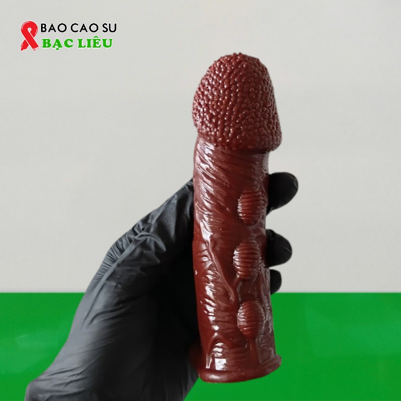 Bao Đôn Dên Brave Man Gân Gai Bi Nổi Lớn – Tăng Kích Thước, Có Quai Đeo | Tại Bao Cao Su Bạc Liêu