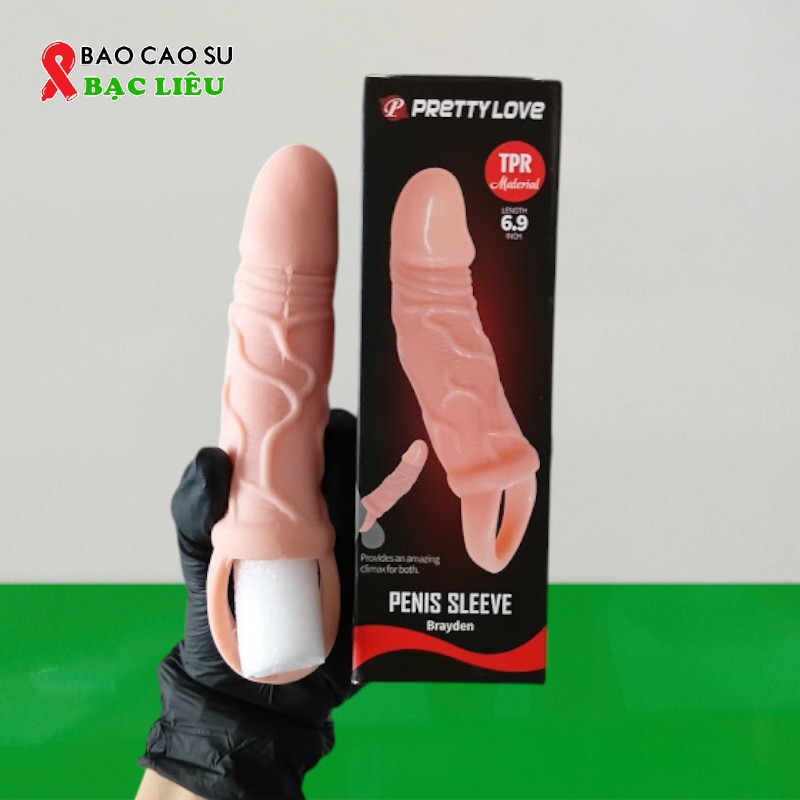 Bao Đôn Dên Pretty Love Tăng Kích Thước Dương Vật 3cm – Có Quai Đeo Chống Tuột | Tại Bao Cao Su Bạc Liêu