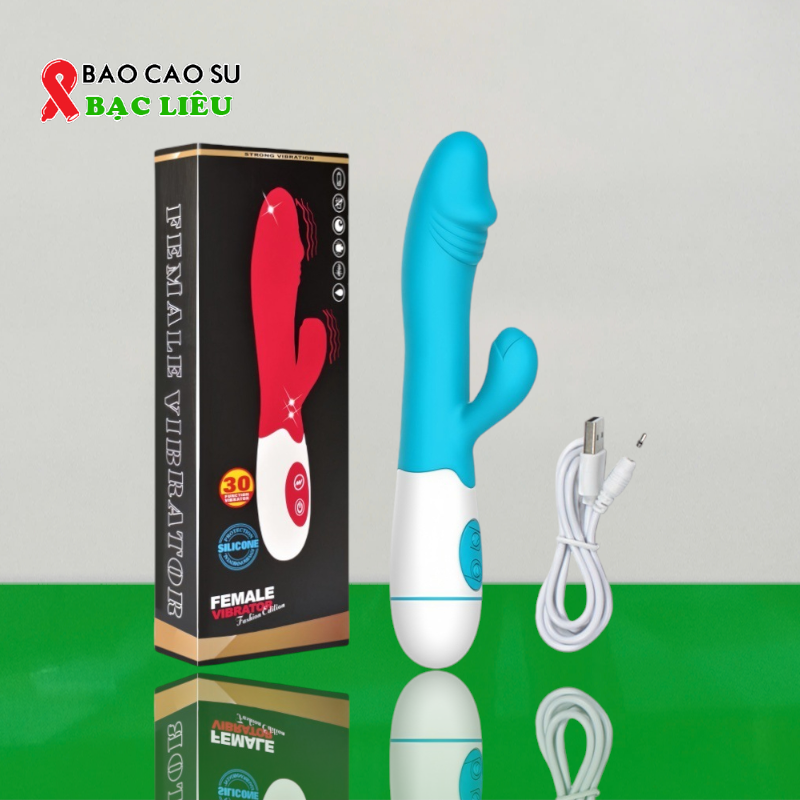 Dương Vật Giả 2 Nhánh – 30 Chế Độ Rung | Tại Bao Cao Su Bạc Liêu