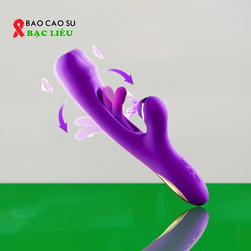 Dương Vật Giả 3 Chức Năng – Rung, Lắc, Hút Cao Cấp | Tại Bao Cao Su Bạc Liêu