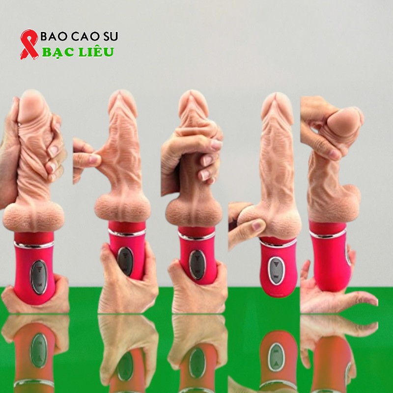 Dương Vật Giả Ailighter Rung – Thụt – Tỏa Nhiệt Silicone Siêu Mềm Mịn Chính Hãng | Tại Bao Cao Su Bạc Liêu