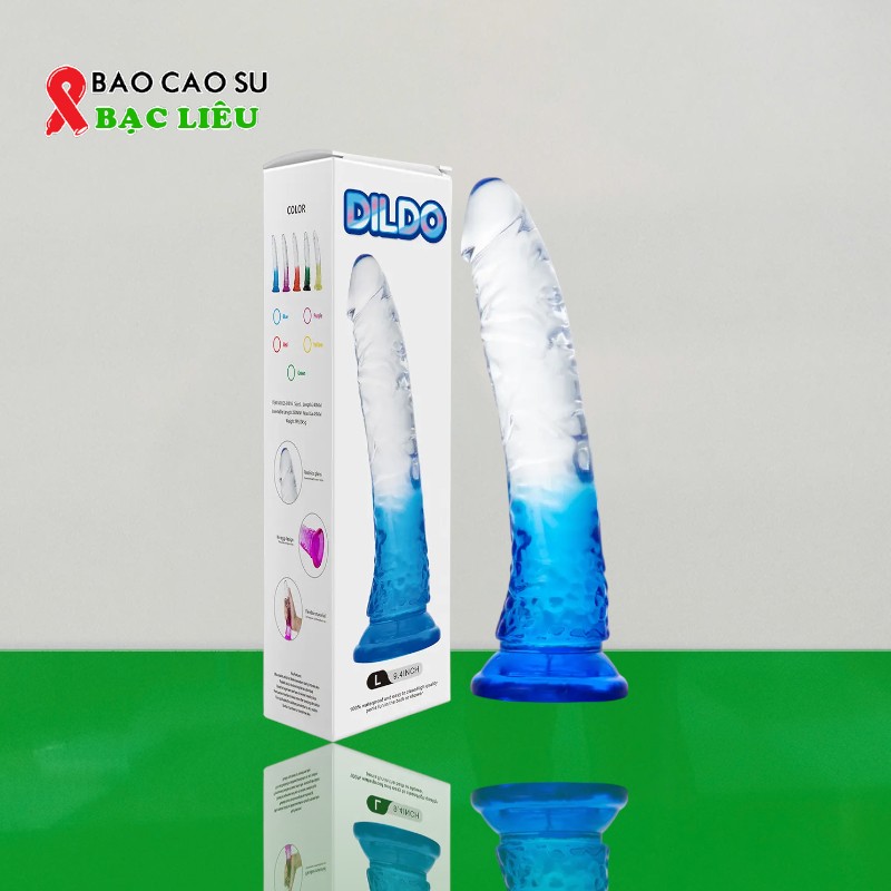 Dương Vật Giả Hít Tường 2 Màu Trong Suốt – Mềm Dẻo Bám Chắc | Tại Bao Cao Su Bạc Liêu