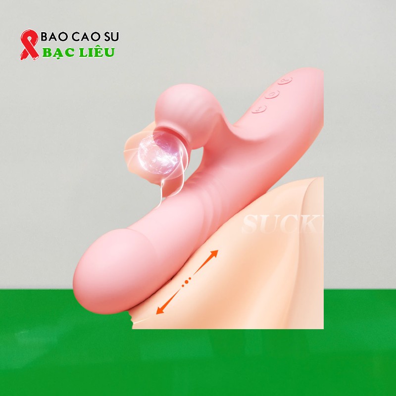 Dương Vật Giả LOLO Rung Hút - Cầm Tay | Tại Bao Cao Su Bạc Liêu