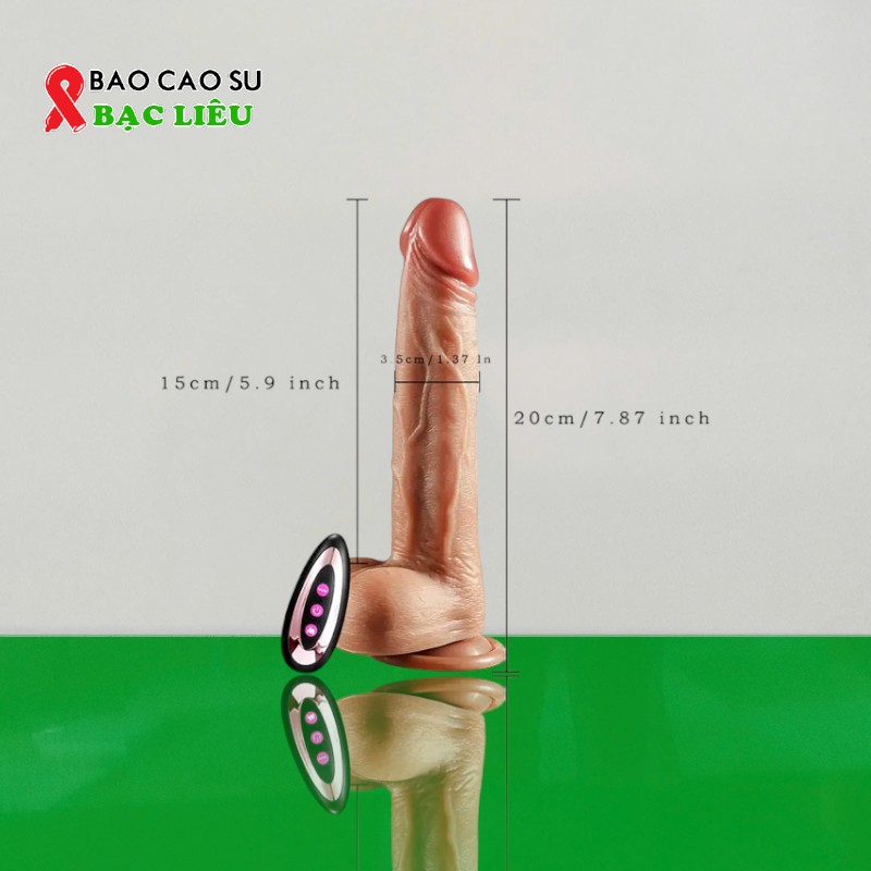 Dương Vật Giả Muha Hít Tường, Rung, Thụt, Phát Nhiệt – Điều Khiển Từ Xa | Tại Bao Cao Su Bạc Liêu