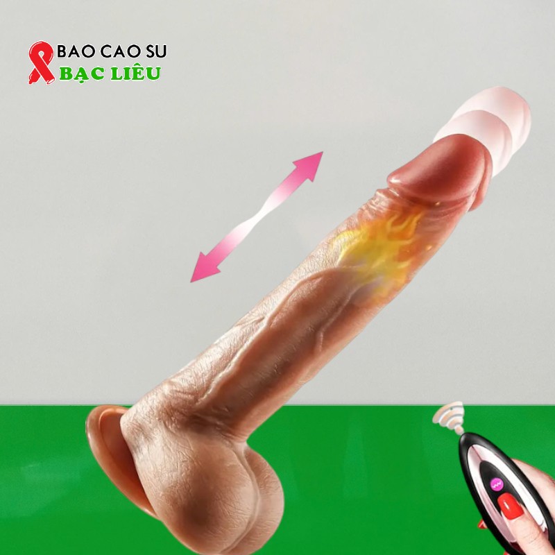 Dương Vật Giả Muha Hít Tường, Rung, Thụt, Phát Nhiệt – Điều Khiển Từ Xa | Tại Bao Cao Su Bạc Liêu