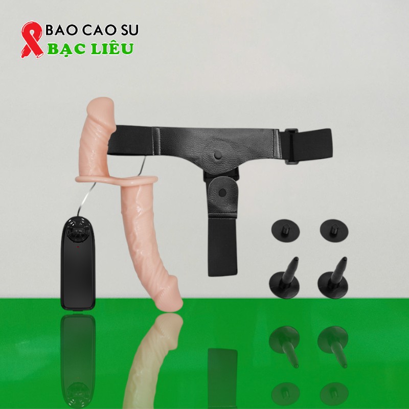 Dương Vật Giả Quai Đeo 2 Đầu Rung Có Điều Khiển - Baile Ultra Chính Hãng | Tại Bao Cao Su Bạc Liêu