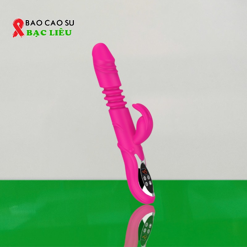 Dương Vật Giả Rung, Thụt, Nhánh Tai Thỏ – Phát Nhiệt, Điều Khiển Màn Hình LED Cao Cấp | Tại Bao Cao Su Bạc Liêu
