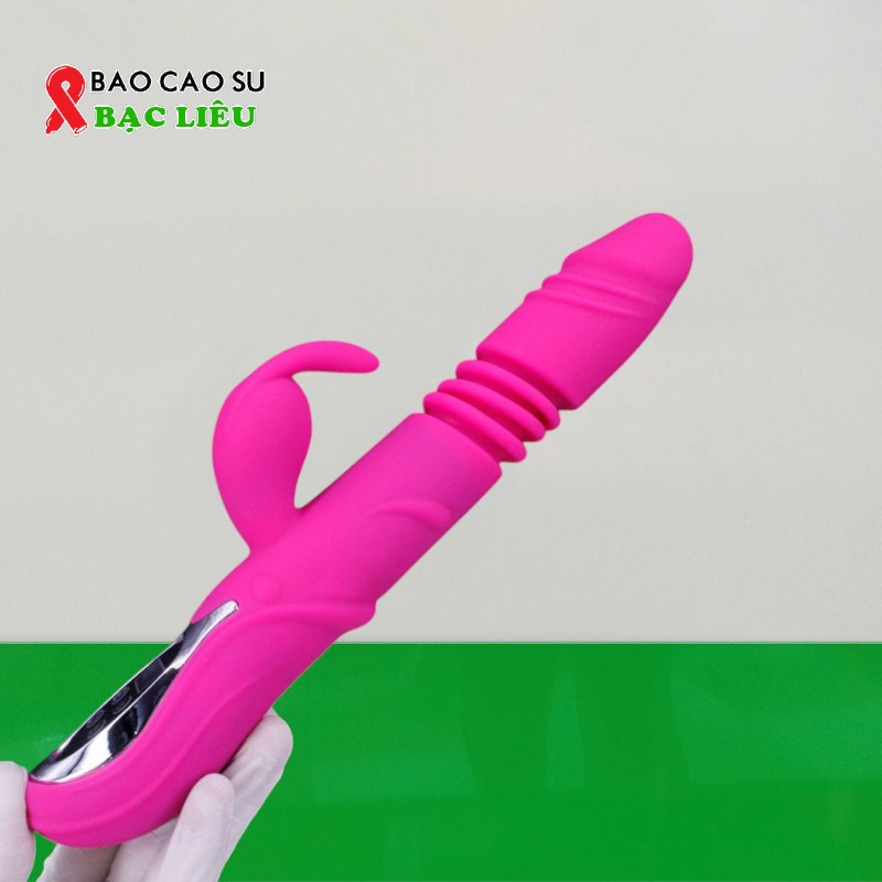 Dương Vật Giả Rung, Thụt, Nhánh Tai Thỏ – Phát Nhiệt, Điều Khiển Màn Hình LED Cao Cấp | Tại Bao Cao Su Bạc Liêu