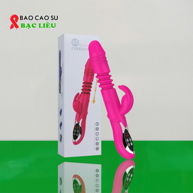 Dương Vật Giả Rung, Thụt, Nhánh Tai Thỏ – Phát Nhiệt, Điều Khiển Màn Hình LED Cao Cấp | Tại Bao Cao Su Bạc Liêu