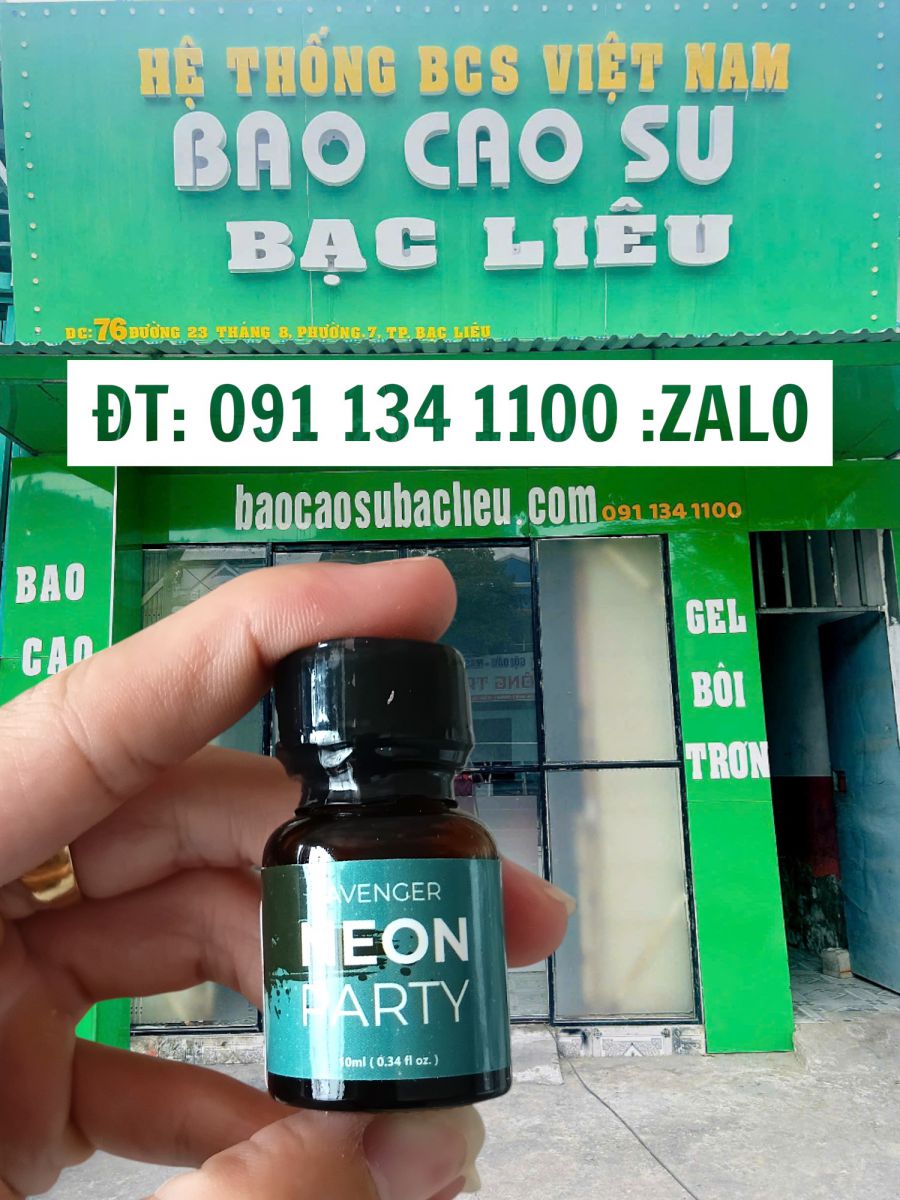 Poppers Neon Party Xanh - PWD USA 10ml Chính Hãng Tại Bao Cao Su Bạc Liêu