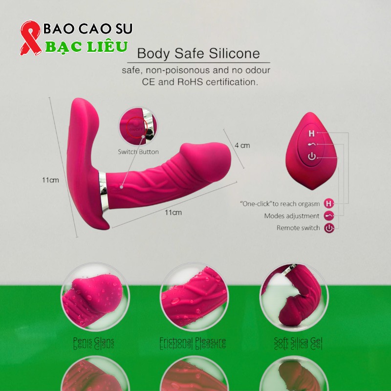 Chíp Rung Muha Điều Khiển Từ Xa 7 Chế Độ Rung Thụt | Tại Bao Cao Su Bạc Liêu