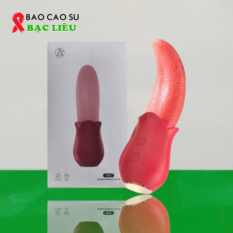 Lưỡi Rung Liếm Hoa Hồng 10 Chế Độ – Êm Ái, Chân Thật, Khó Cưỡng | Tại Bao Cao Su Bạc Liêu