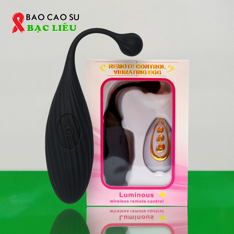Trứng Rung Nòng Nọc Luminous – Điều Khiển Không Dây - 10 Chế Độ Rung, Silicone Cao Cấp | Tại Bao Cao Su Bạc Liêu
