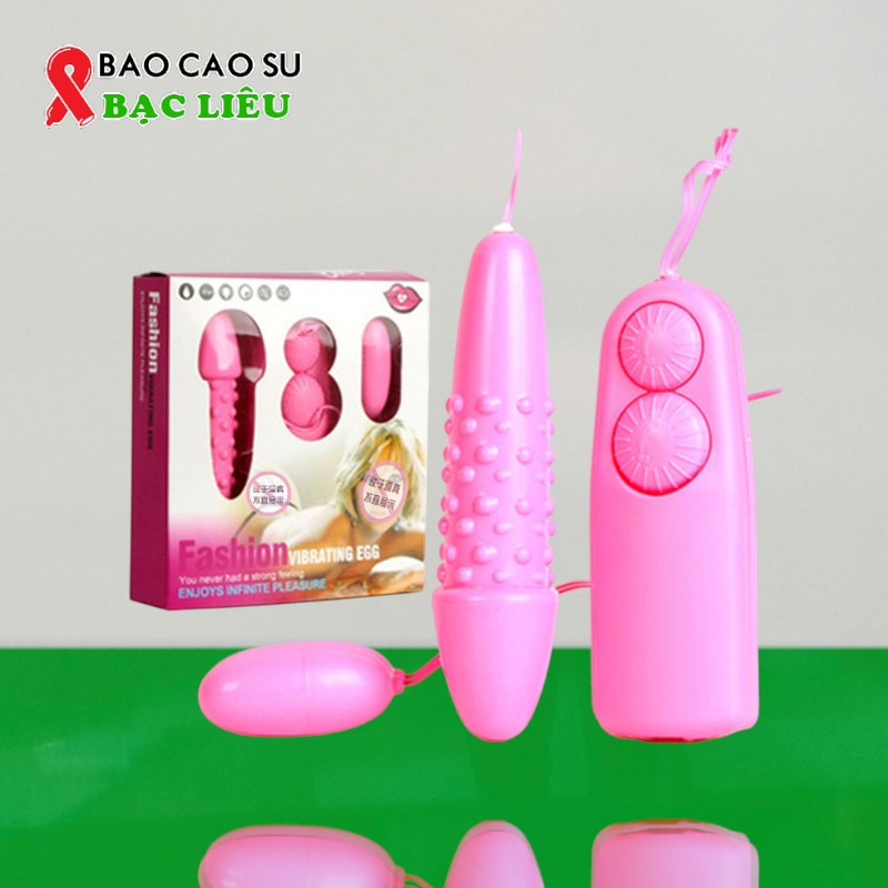 Trứng Rung Tình Yêu 2 Đầu – 1 Đầu Trơn 1 Đầu Gai Lớn Rung Mạnh, Giá Tốt Tại Bao Cao Su Bạc Liêu