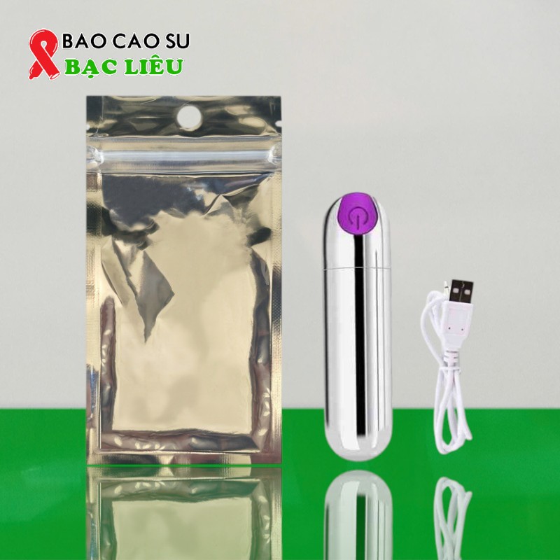 Trứng Rung Tình Yêu Viên Đạn Inox Mini 10 Chế Độ Rung – Sang Xịn Bền Bỉ | Tại Bao Cao Su Bạc Liêu