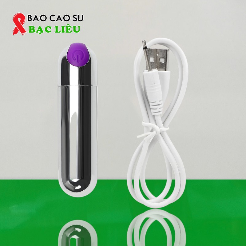 Trứng Rung Tình Yêu Viên Đạn Inox Mini 10 Chế Độ Rung – Sang Xịn Bền Bỉ | Tại Bao Cao Su Bạc Liêu