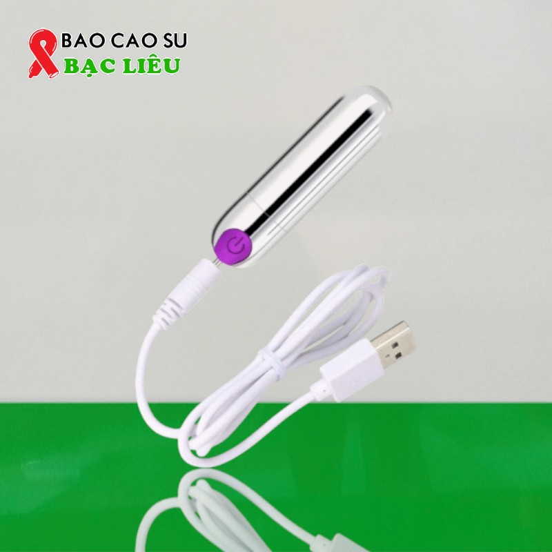 Trứng Rung Tình Yêu Viên Đạn Inox Mini 10 Chế Độ Rung – Sang Xịn Bền Bỉ | Tại Bao Cao Su Bạc Liêu