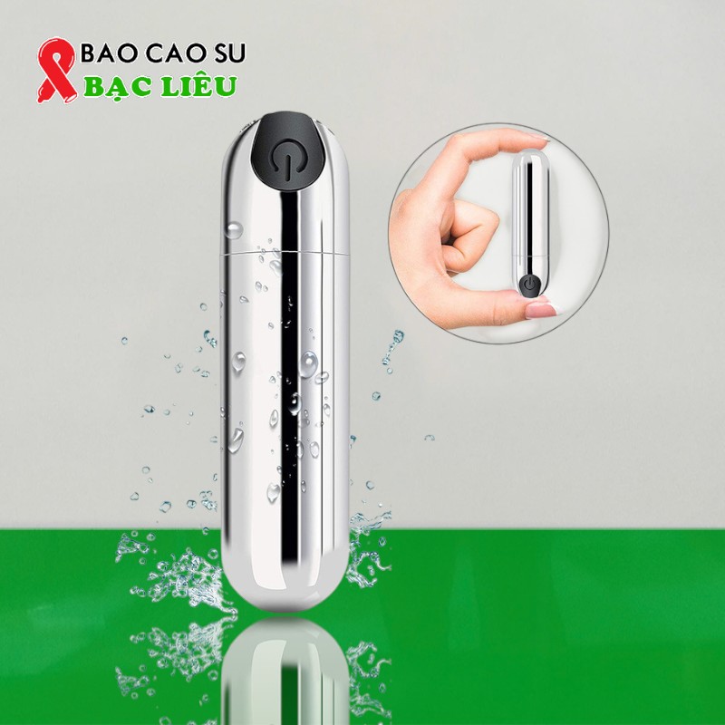 Trứng Rung Tình Yêu Viên Đạn Inox Mini 10 Chế Độ Rung – Sang Xịn Bền Bỉ | Tại Bao Cao Su Bạc Liêu