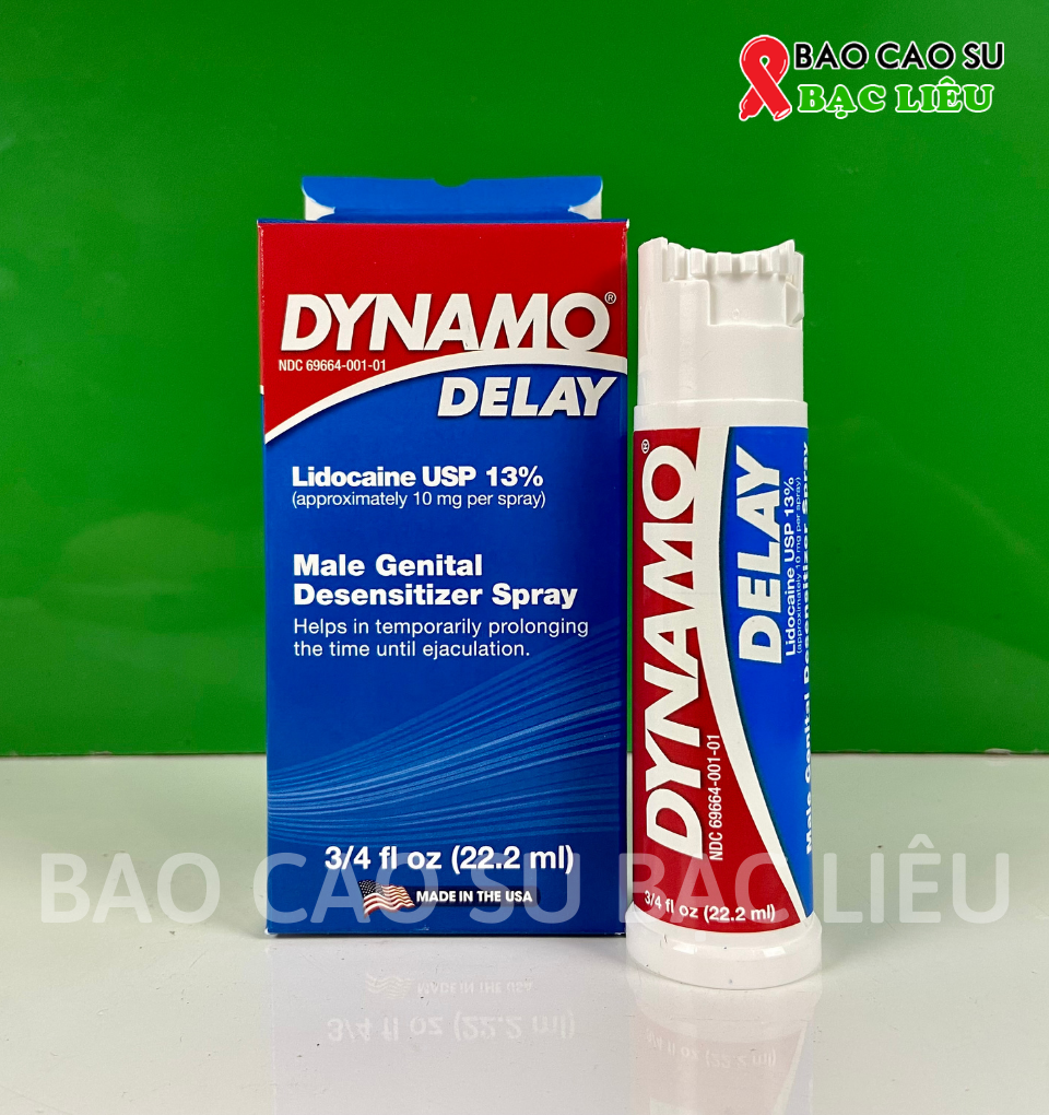 Chai xịt chống xuất tinh sớm Dynamo Delay 22.2ml