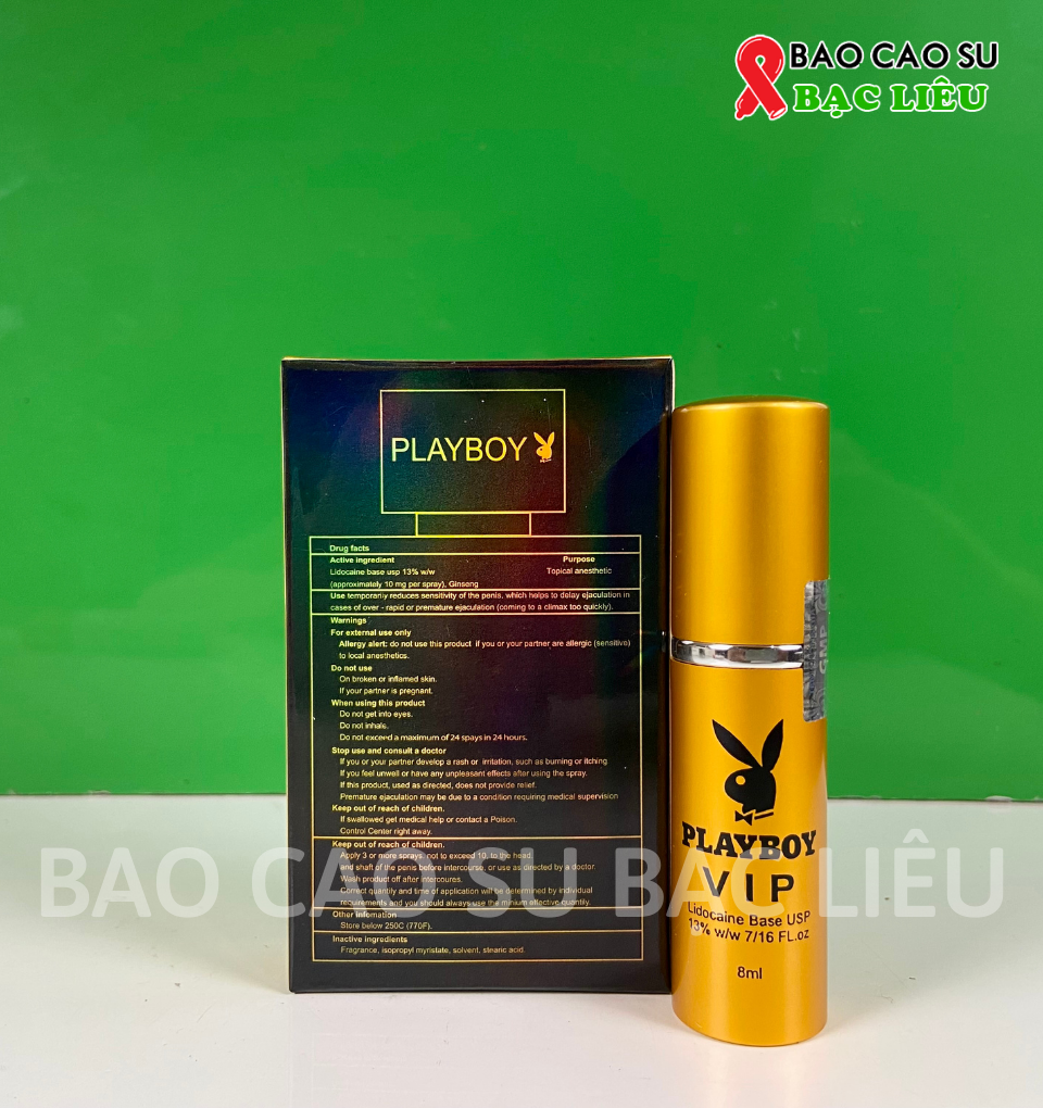 Chai xịt chống xuất tinh sớm Playboy VIP - 10ml