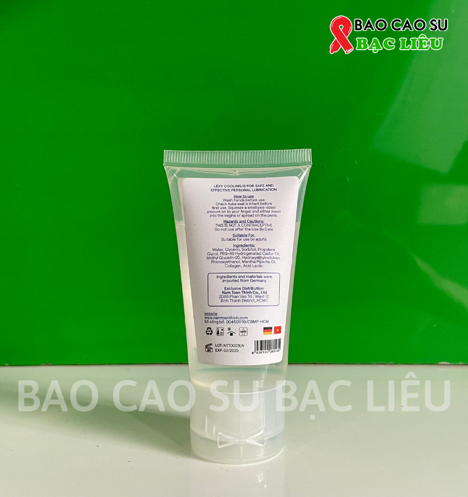 Gel bôi trơn Lexy Cooling Cheery Mint mát lạnh 55ml