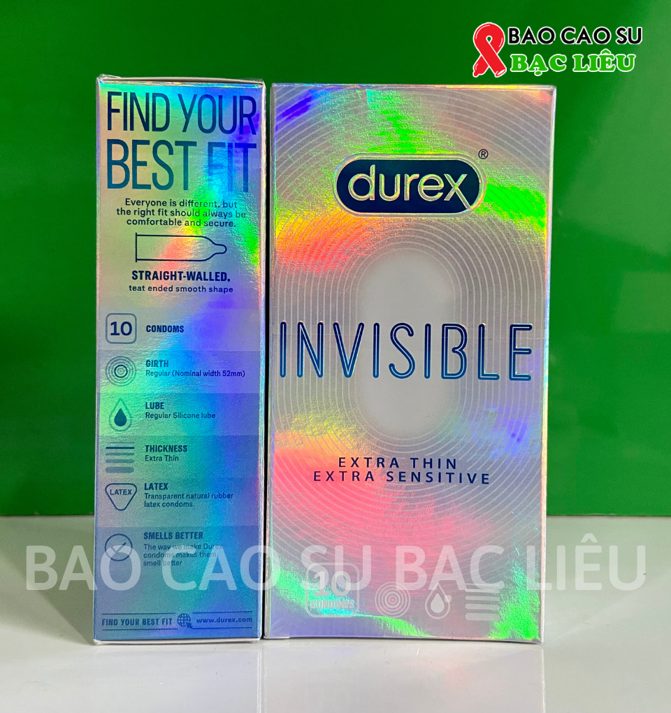 Bao cao su siêu mỏng durex invisible extra sensitive