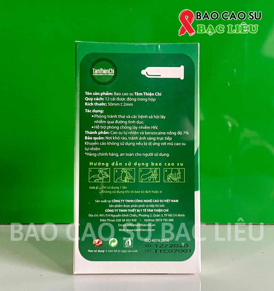 Bao cao su Tâm Thiện Chí Ultra Thin Longer hộp 12 cái