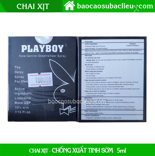 Chai Xịt Playboy chính hãng kéo dài thời gian