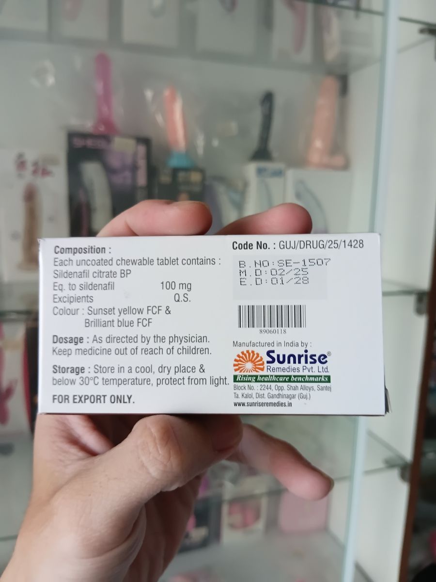 Chocogra Chewable 100mg – Kẹo Nhai Cường Dương Hương Sô Cô La | Tại Bao Cao Su Bạc Liêu