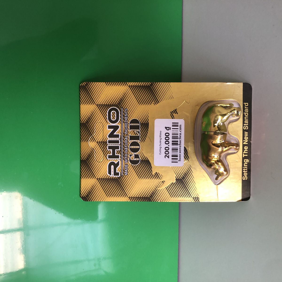 Rhino Gold Platinum 5000 - viên uống thảo dương cường dương, kéo dài thời gian cho nam giới chính hãng của Mỹ tại bao cao su Bạc Liêu