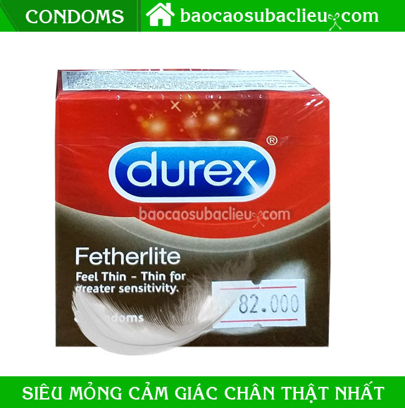 Bao cao su siêu mỏng Durex Fetherlite hộp 3 cái