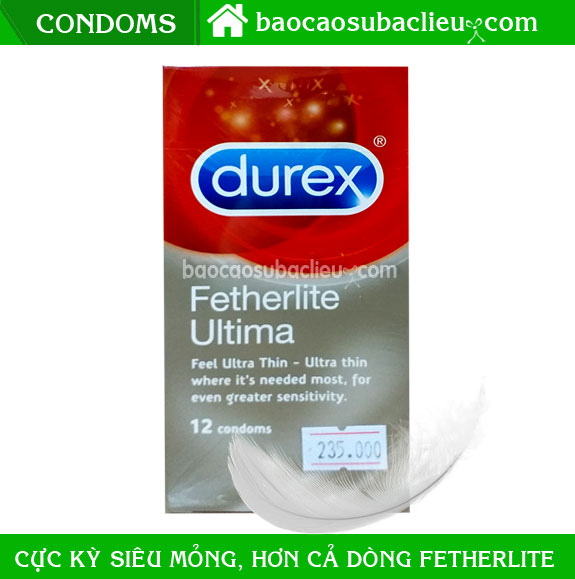 Bao Cao su siêu mỏng Durex Fetherlite Ultima