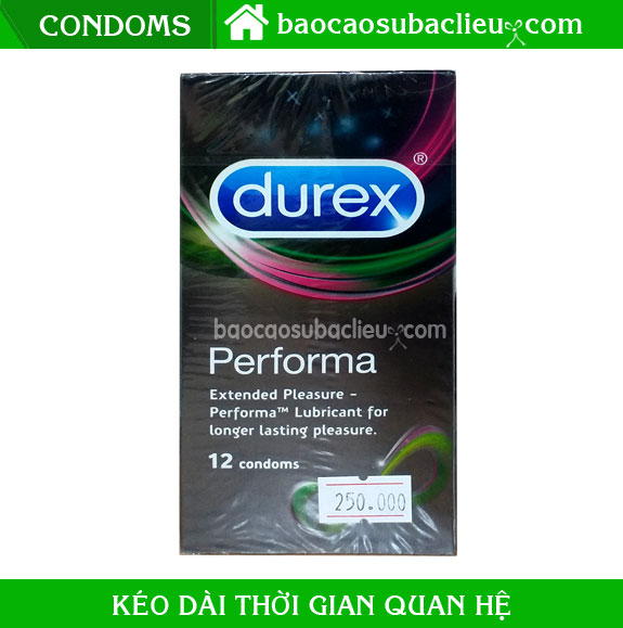 Bao cao su kéo dài thời gian Durex Performa