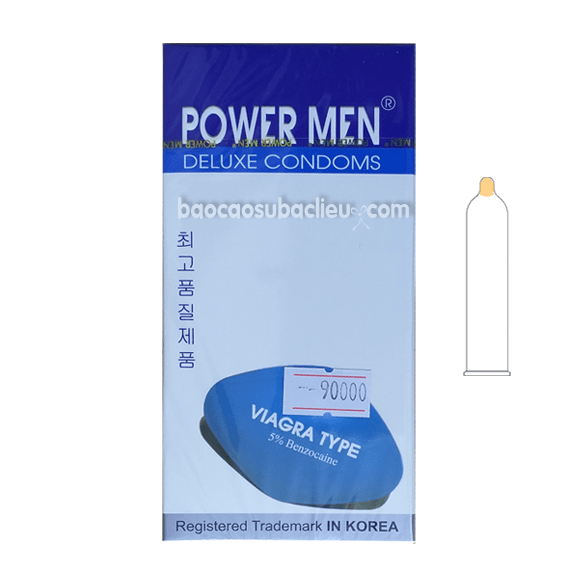 Bao cao su Power Men Viagra kéo dài thời gian - hộp 12 cái tại Bạc Liêu