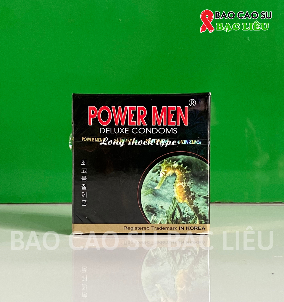 Bao cao su Power Men Long Shock hộp 03 cái