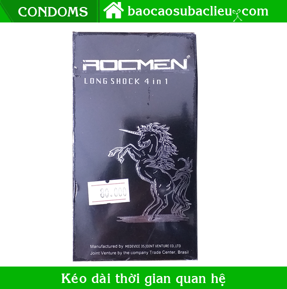 Bao cao su gân gai kéo dài thời gian ROCMEN 12 cái