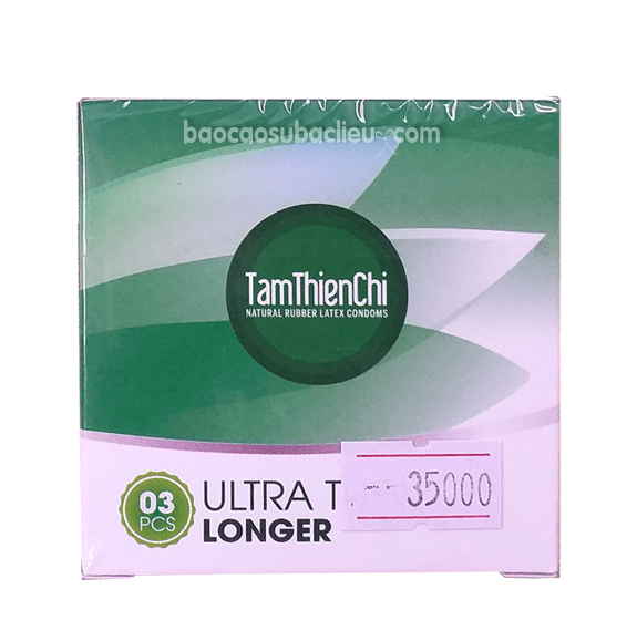 Bao cao su Tâm Thiện Chí Ultra Thin Longer hộp 03 cái