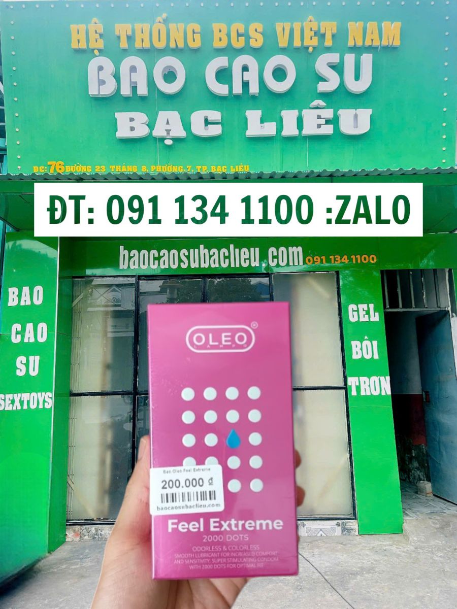 Bao Cao Su Oleo Feel Extreme 2000 Dots – 2000 Hạt Gai Mịn | Tại Bao Cao Su Bạc Liêu