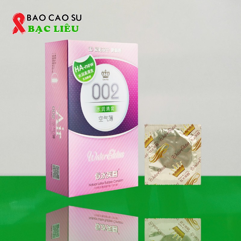 Bao Cao Su Khách Sạn HA 002 (100 Cái) – Siêu Mỏng 0.02, Nhiều Gel, Trơn Mượt | Tại Bao Cao Su Bạc Liêu