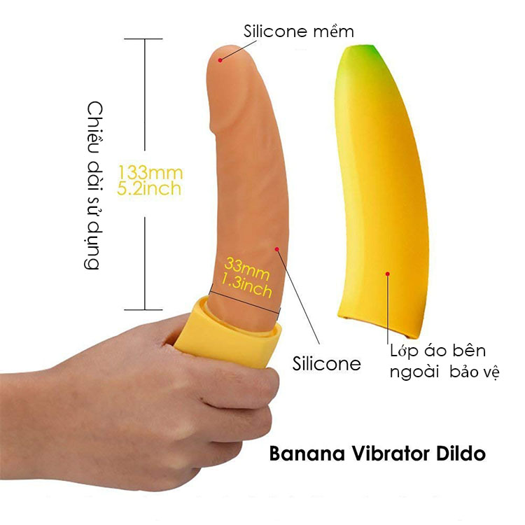 Dương vật giả hình chuối Moylan Banana